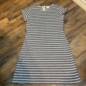 sail to sable navy and white dress size m